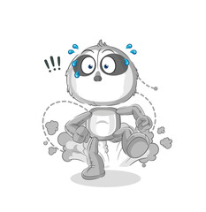 sloth running illustration. character vector