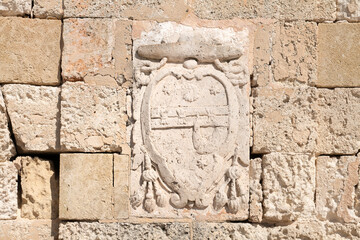 Texture di muro con anticoa effige