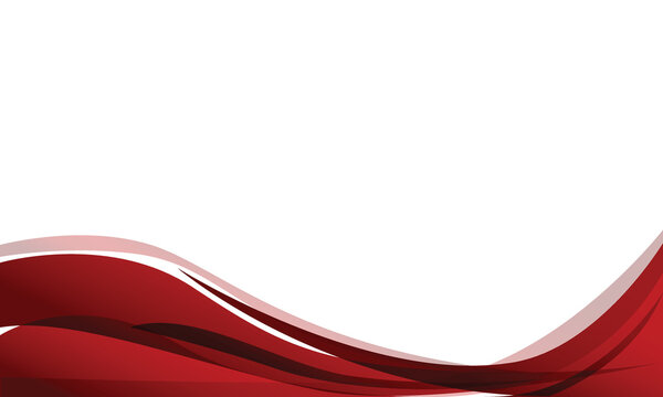 Wavy Abstract Red Design Background