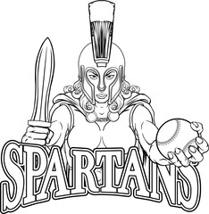 Spartan Trojan Gladiator Baseball Warrior Woman