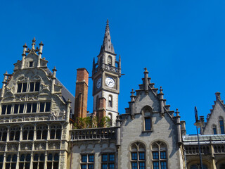 Fototapeta na wymiar A Ghent building in Belgium 