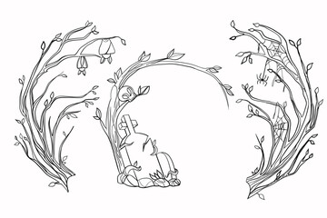 Obraz premium frame for your design, halloween