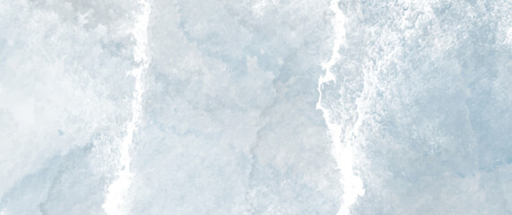 Vector watercolor texture. Hand drawn blue and grey abstract vector illustration for background, cover, cards, flyers, poster, wallpaper. Christmas template for design. Sea. Ocean. Waves. Empty blank.