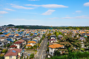 Fototapeta na wymiar 日本の住宅街 