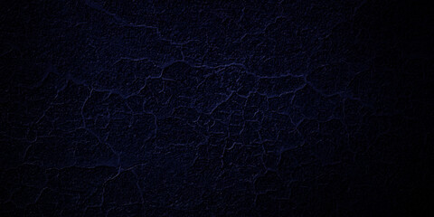 Dark blue stone grunge concrete cement blackboard chalkboard wall floor texture. Black anthracite dark blue grunge old texture panorama backdrop background.	