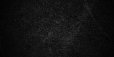 Dark Black stone concrete grunge texture and backdrop background anthracite panorama. Panorama dark grey black slate background or texture.	
