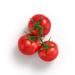 Tomatos isolated on white background