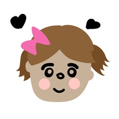 cute girl avatar cartoon