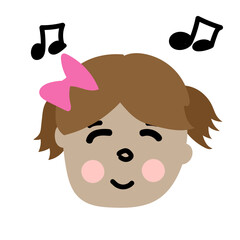 cute girl avatar cartoon