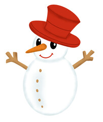 snowman with hat