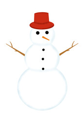 snowman with broom