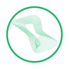 abstract aurora logo design icon illustration vector template