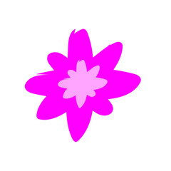 doodle of flat mini flowers