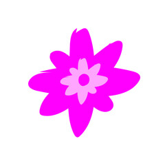 doodle of flat mini flowers