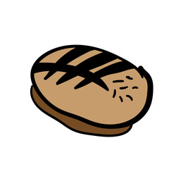 doodle of bread bakery
