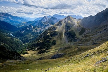 View of Valle de Tena and Partacua from Arriel