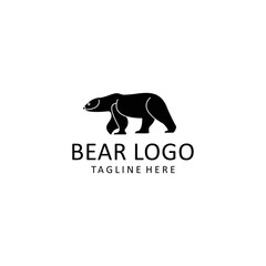 Bear logo design icon tamplate