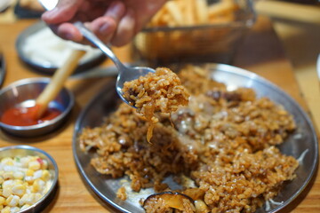 Spicy and Tasty Pork Belly Pilaf