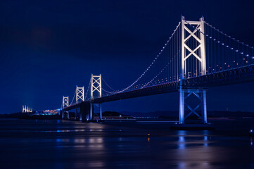夜の瀬戸大橋
