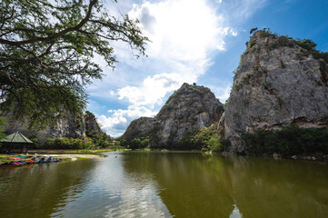 Khao Ngu Stone Park In Ratchaburi Province