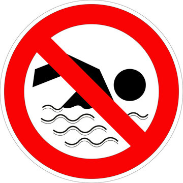 Panneau Baignade interdite	