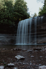 Bridal Veil falls on Manitoulin Island, Ontario