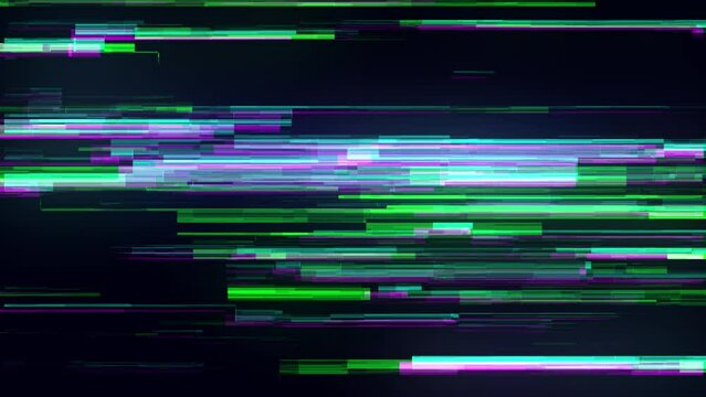 Abstract glitch background. Digital damage backdrop with noise effect. Error texture. Computer virus. Corrupted code. 3d rendering.