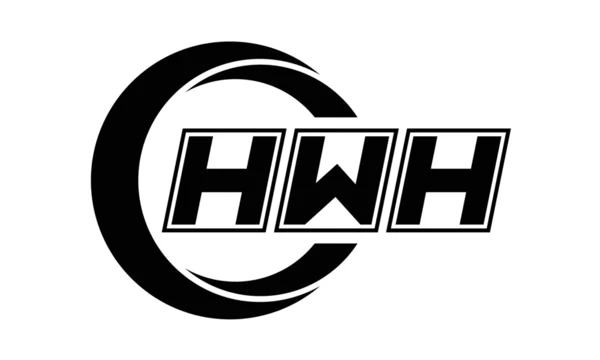 Hwh Three-Letter Circle Logo Design. Custom Font Logo Vector Template |  Abstract Logo | Word Mark Logo | Letter Mark Logo | Business Logo |  Minimalist Logo | Font Logo | Stock Vector | Adobe Stock