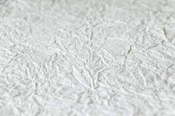 表面にしわの寄った白い和紙