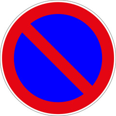 Panneau routier : Stationnement interdit	