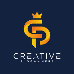 CP Letter Logo Design Template