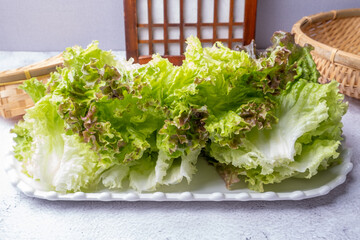 Lettuce, one of the types of vegetables