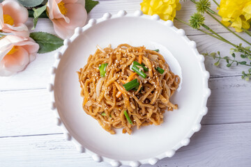 Korean Food Stir-fried Boiled Fish Paste