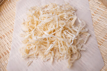 Dried squid, one of the Korean food ingredients