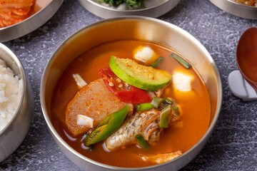 Korean Food Spicy Rockfish Stew