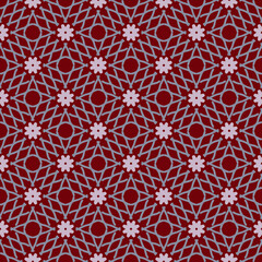 pattern design with abstract ornament motif