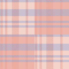 Seamless tartan plaid pattern in Orange and Blue