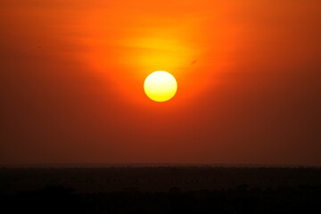 Obraz premium red sunset in Africa