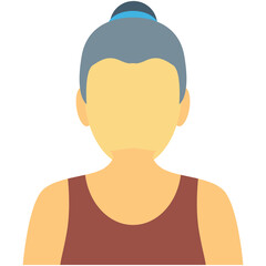 Girl Colored Vector Icon