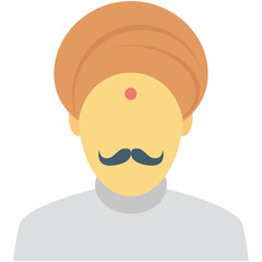 Hindu Avatar Colored Vector Icon