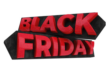 BLACK FRIDAY SELO 3D COM FUNDO TRANSPARENTE