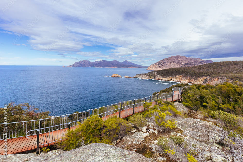 Canvas Prints cape tourville in freycinet tasmania australia