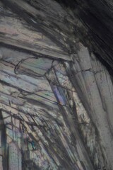 Chemical substance Stilbene made by a microscope in polarized light