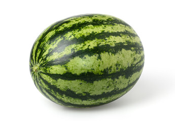 watermelon isolated on white background, Watermelon macro studio photo, clipping path, single