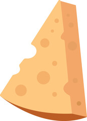 Piece of cheese icon. Vector illustration