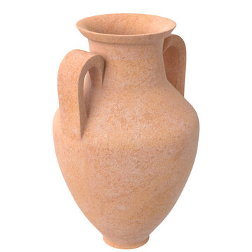 3d rendering illustration of an amphora jar vase