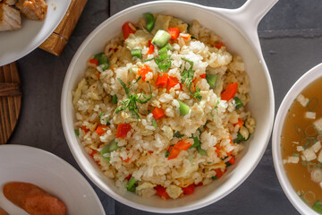 Fried Rice top view