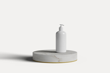 Cosmetic pump bottle mockup