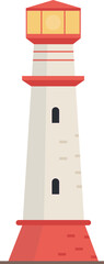 Sea lighthouse icon. Vector illustration