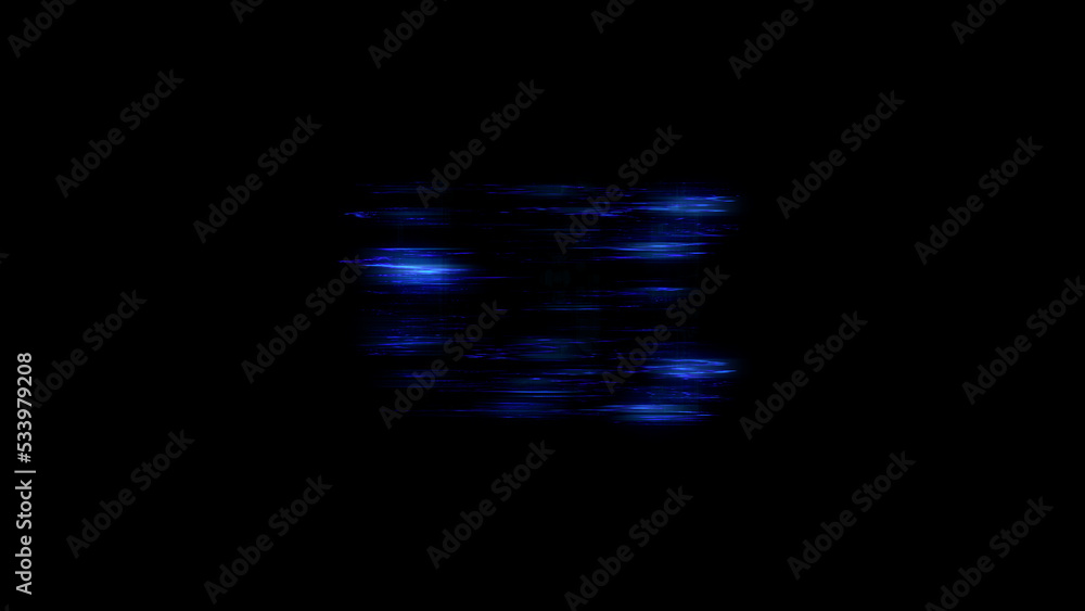 Aufkleber lighting cybernetic abstract effect - glitch distortion for your arts, isolated - object 3d renderin